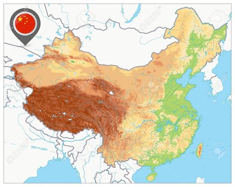 Mapa Geograficzna Chin Topografia I Cechy Fizyczne Chin