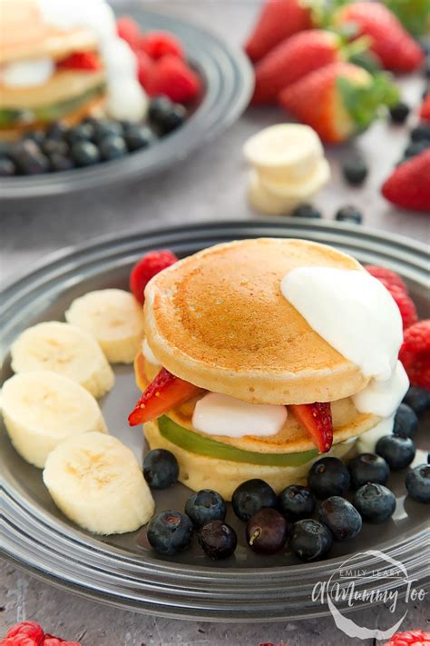 Fruity pancake stack - A Mummy Too