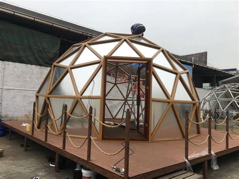 Cheap Geodesic Dome Kit For Sale 6m8m Glass Dome House For Glamping