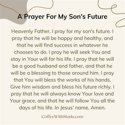 A Mothers Prayer For Her Son 10 Powerful Prayers Coffee With Starla