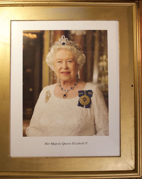 Elizabeth Ii Official Portrait Queen Elizabeth Ii A6 Blank Notebook