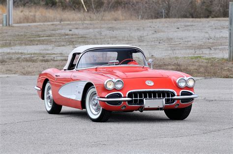 1958 Chevrolet Corvette Red Muscle Classic Old Usa 4288x2848 04