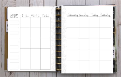 Happy Planner Printable Big Size Wellness Full Expansion Etsy
