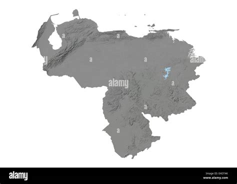 Venezuela Relief Map Stock Photo Alamy