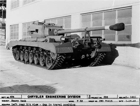 The First Prototype Of The Heavy Tank T32 Detroit Arsenal January
