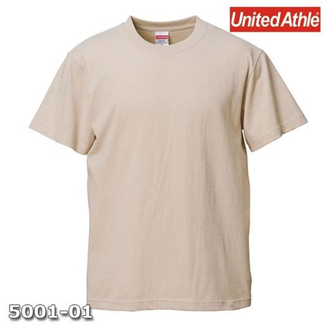 Tシャツ 半袖 メンズ ハイクオリティー 5 6oz M サイズ サンドベージュ 無地 ユナイテッドアスレ CAB cab500101