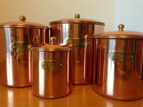 Get free shipping on qualified kitchen canisters or buy online pick up in store today in the kitchen department. Vintage Solid Copper Kitchen Canister Set NIB #Daewoo ...