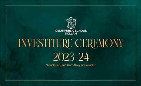 Investiture Ceremony 2023 2024 Delhi Public School