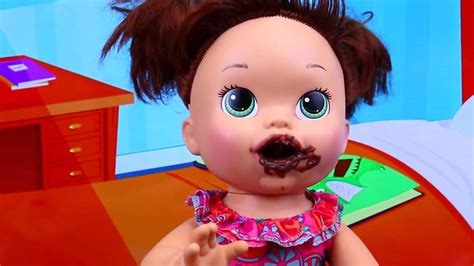 Baby Alive Eats And Poops Gross Brown Chocolate Pudding And Potty