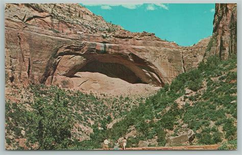 Utah~zion National Park~the Great Arch~switchbacks~pine Canyon~vintage