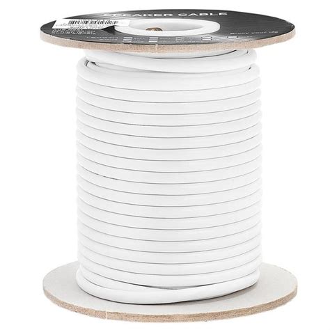 Speaker Wire 16 Gauge 4c White Cl2 Rated 100ft In Wall Speaker Cable