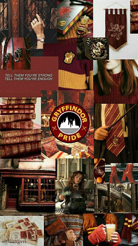 Aesthetic Gryffindor Mood Board Harry Potter Wallpaper Harry Potter