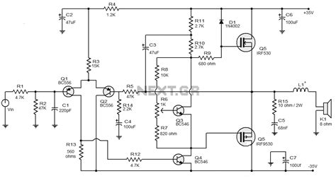 Simple Mosfet Amplifier Circuit