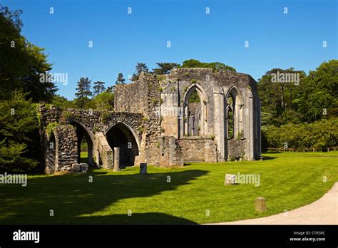 Ruins Of Margam Abbey Margam Park Port Talbot Wales Uk Stock Photo