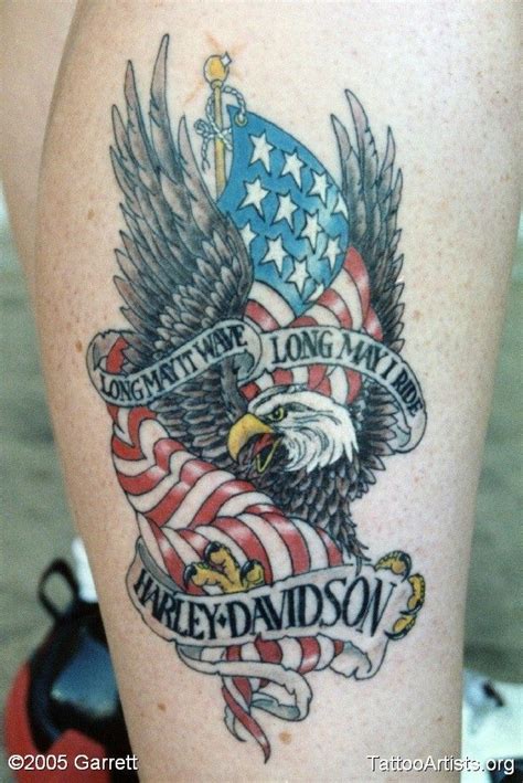 Harley Eagle 2 Eagle Tattoos Eagle Harley