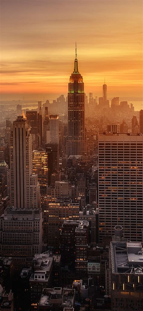 1125x2436 New York City Evening Time Iphone Xsiphone 10iphone X Hd 4k