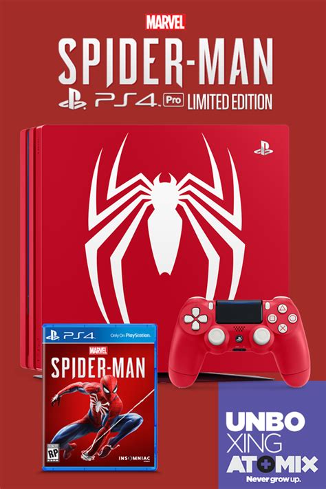 Unboxing Ps4 Pro Marvels Spider Man Limited Edition Atomix