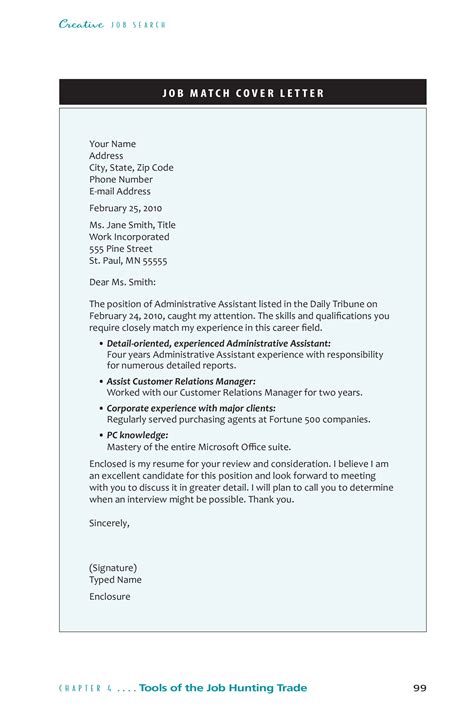 create a job cover letter examples