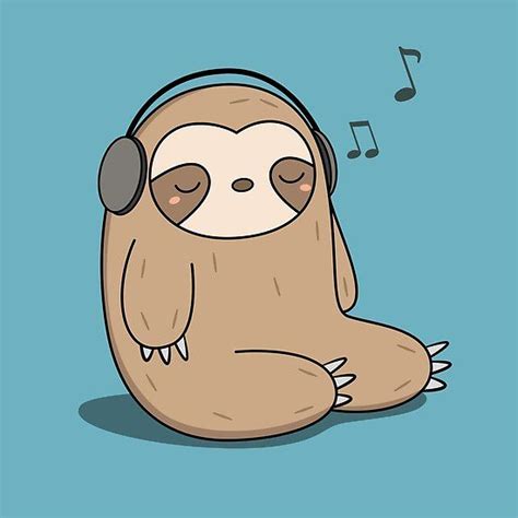 Sloth Cartoon Cute Cartoon Animals Cute Animals Funny Sloth Wild