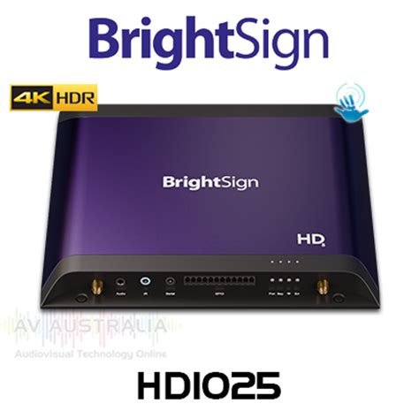 Brightsign Hd1025 Mainstream 4k H265 Html5 Interactive Digital Signage