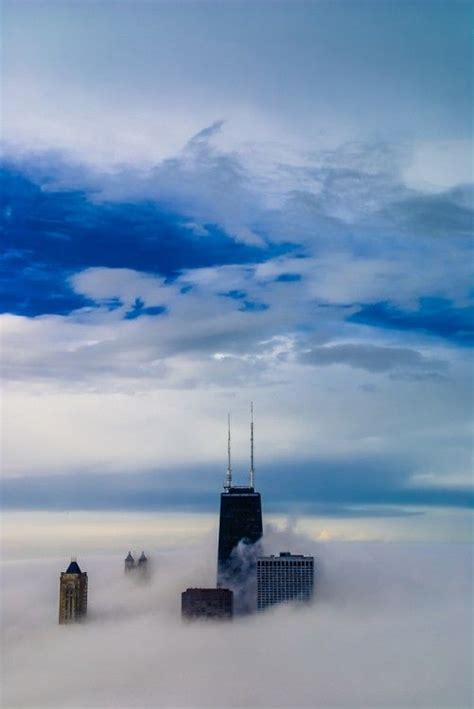 Skyscrapers Above The Clouds Chicago City Chicago Travel Cityscape
