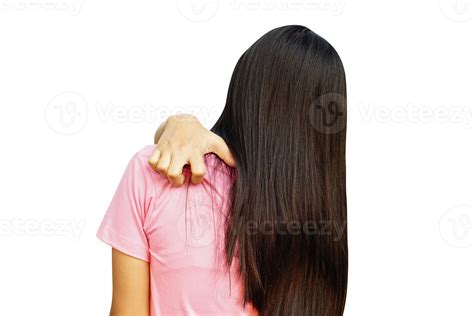 Asian Woman Having Itchy Back 20952333 Png