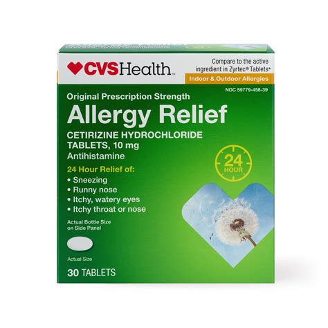 CVS Indoor/Outdoor Allergy Relief 10 Mg Tablets - CVS.com