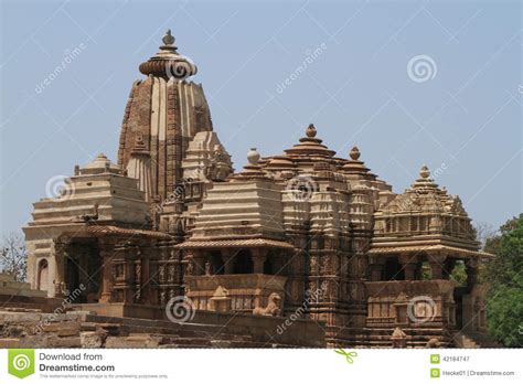 The Temple City Of Khajuraho Stock Image Image Of Temples Visvanatha