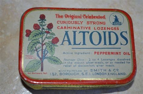 Altoids Peppermint Vintage Tin Case Metal Box London England In Ebay