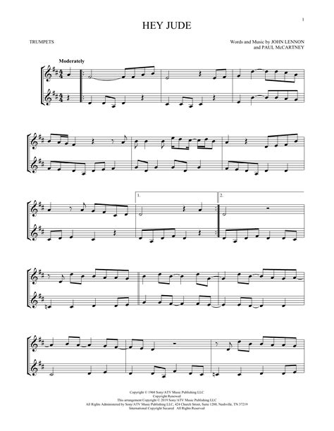 For voice, easy piano and guitar (chords only). The Beatles - Hey Jude sheet music