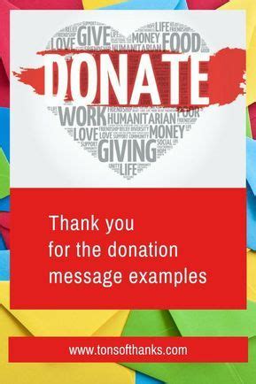 Sample donation thank you letters. Thank you for the Donation Note Examples | Thank you note ...