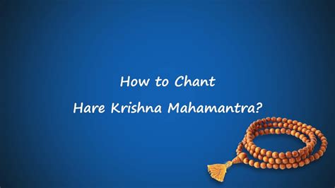 03 How To Chant Hare Krishna Mahamantra Youtube
