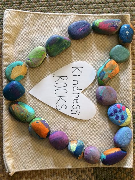 Peace Love And Montessori Kindness Rocks Art Project