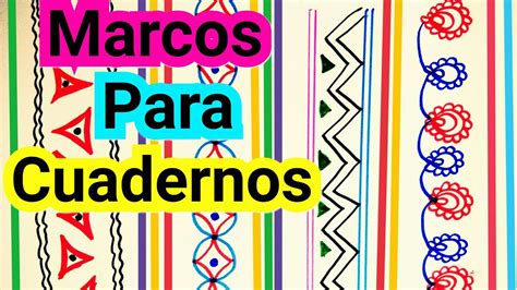 Decora los cuaderno como mas te guste, y dale un toque que vaya con tu personalidad, existen varios tipos de decoración para cuadernos que puedes usar, aquí. Marcos Para Cuaderno - Diseño Artesanal