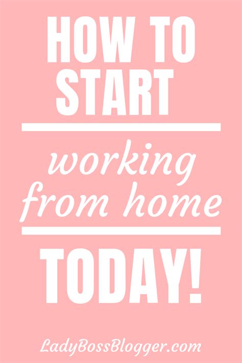 How To Start Working From Home Today Legit Work From Home Work From