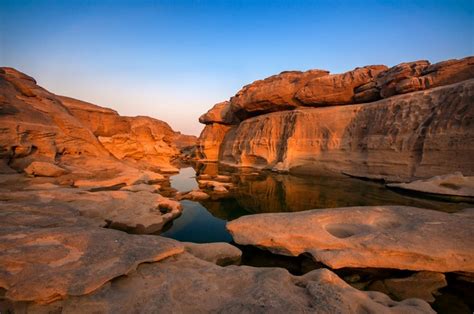 4k Sam Phan Bok Rock Canyon Thailand Canyon Crag Hd Wallpaper