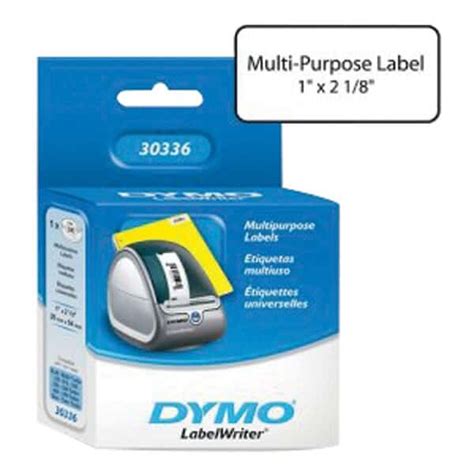 Dymo 30336 Multi Purpose Labels White 1 X 2 18 500 Per Roll1 Roll