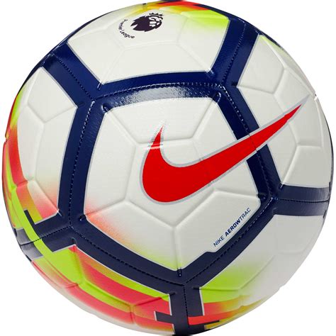 Nike Strike Soccer Ball Premier League White And Crimson Soccer Master