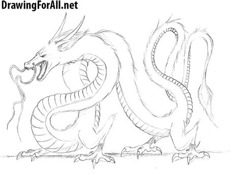 There are two distinct cultural traditions of dragons: How to Draw a Chinese Dragon | Drawingforall.net