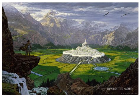 Ive Been Browsing More Ted Nasmith Paintings And This One Of Gondolin