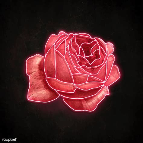 Red Rose Wallpaper Neon Red And Black Wallpaper Phone Wallpapers