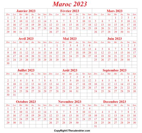 Calendrier 2023 Maroc Avec Jours Fériés The Calendrier