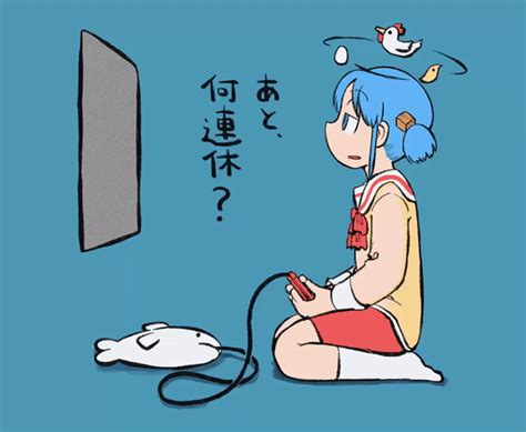 Arawi Keiichi Naganohara Mio Nichijou Animated Animated  Translation Request 1girl