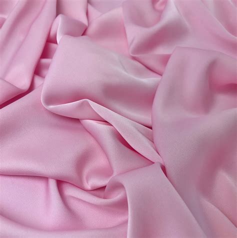 Pink Silk Satin Fabric By The Yard Lingerie And Dress Silk Etsy