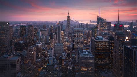 New York City, Sunset Cityscape Photography - Michael Shainblum Photography