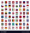 All flags europe countries with waving square shape concept. Download a ...