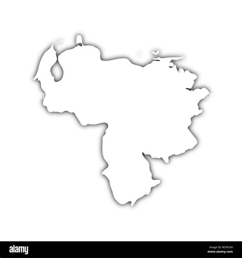 Mapa De Venezuela Con Fondo Negro Imágenes De Stock En Blanco Y Negro