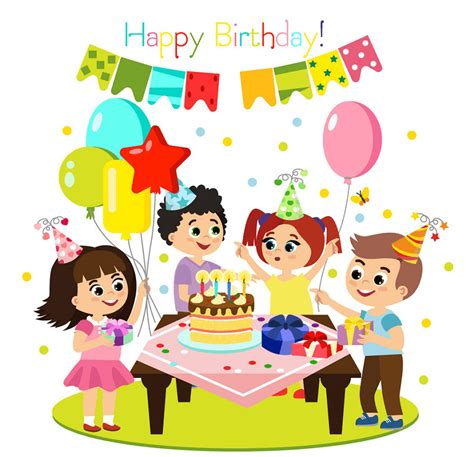 Birthday Party Rainbow Clipart Bundle Premium Clipart