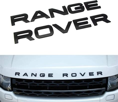 Buy 3d Black Fit Range Rover Letters Emblem Stickershead Cover Hood