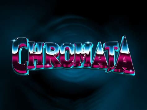 Chromata Text Effect Photoshop Template By Sahin Düzgün On Dribbble
